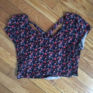 Floral cropped top